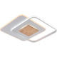 lustra led dimabila cu telecomanda 60w 5180lm alb lemn 2