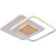 lustra led dimabila cu telecomanda 60w 5180lm alb lemn