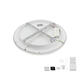 lustra led dimabila cu telecomanda 42w 2340lm argintiu crom 6