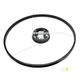 lustra led suspendata 22w 1760lm negru 3000k 3