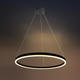 lustra led suspendata 22w 1760lm negru 3000k 4
