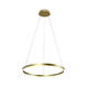 lustra led suspendata 22w 1760lm auriu satinat 3000k