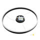lustra led suspendata 36w 2880lm negru nisip 3000k 3