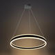 lustra led suspendata 36w 2880lm negru nisip 3000k 4