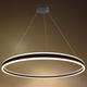 lustra led suspendata 60w 4800lm negru nisip 3000k 4
