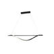 lustra led suspendata 17w 1360lm negru nisip 3000k