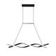 lustra led suspendata 28w 2240lm negru nisip 3000k