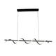 lustra led suspendata 30w 2400lm negru nisip 3000k