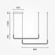 lustra led suspendata 25w 2000lm negru nisip 3000k 2