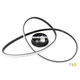 lustra led suspendata 30w 2400lm negru nisip 3000k 3