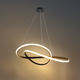 lustra led suspendata 30w 2400lm negru nisip 3000k 4