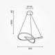 lustra led suspendata 30w 2400lm auriu satinat 3000k 2