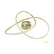 lustra led suspendata 30w 2400lm auriu satinat 3000k 3