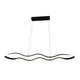 lustra led suspendata 24w 1920lm negru nisip 3000k