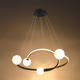 lustra led suspendata 36w 2880lm negru nisip 3000k 4