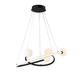 lustra led suspendata 36w 2880lm negru nisip 3000k