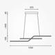 lustra led suspendata 13w 1040lm negru nisip 3000k 2