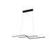 lustra led suspendata 13w 1040lm negru nisip 3000k