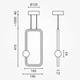 lustra led suspendata 15w 1200lm negru nisip 3000k 2