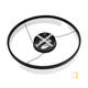 lustra led suspendata 23w 1840lm negru nisip 3000k 3