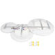 plafoniera led 106w 8480lm negru nisip 3000k 5