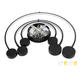 lustra led suspendata 40w 3200lm negru 3000k 3