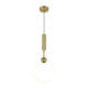 lustra led suspendata 11w 880lm cupru 3000k