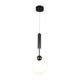 lustra led suspendata 10w 800lm negru 3000k