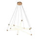 lustra led suspendata 35w 2800lm cupru 3000k