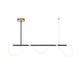 lustra led suspendata 36w 2880lm negru 3000k