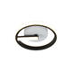 plafoniera led 7w 560lm negru 3000k