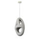 pendul led e27 220 230v alb gri