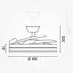plafoniera led cu ventilator 36w 3cct 2880lm 100 240v negru telecomanda 2