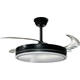plafoniera led cu ventilator 36w 3cct 2880lm 100 240v negru telecomanda