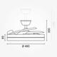 plafoniera led cu ventilator 36w 3cct 2880lm 100 240v alb telecomanda 2