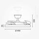 plafoniera led cu ventilator 36w 3cct 2880lm 100 240v alb slim telecomanda 2