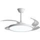 plafoniera led cu ventilator 36w 3cct 2880lm 100 240v alb slim telecomanda