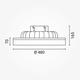 plafoniera led cu ventilator 36w 3cct 2880lm 100 240v alb negru telecomanda 2