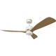 plafoniera led cu ventilator 18w 3cct 1440lm 100 240v alb lemn telecomanda