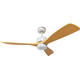 plafoniera led cu ventilator 18w 3cct 1440lm 100 240v alb lemn telecomanda