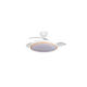 plafoniera led cu ventilator 30w 3cct 2400lm alb lemn telecomanda