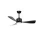 plafoniera led cu ventilator 18w 3cct 1440lm negru telecomanda