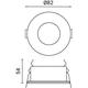 corp spot led rotund aluminiu gu10 alb ip65 1