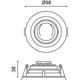 corp spot led rotund aluminiu alb negru gu10 ip20 1