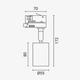 corp spot led sina aluminiu alb gu10 ip20 4 contacte 2