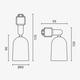 corp spot led sina plastic negru gu10 ip20 2 contacte 1