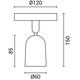 corp spot led plastic alb gu10 ip20 1