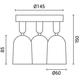 corp spot led plastic alb 3 gu10 ip20 1