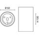 corp spot led aluminiu alb gu10 ip20 2
