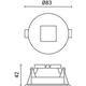 corp spot led aluminiu alb gu10 ip20 4